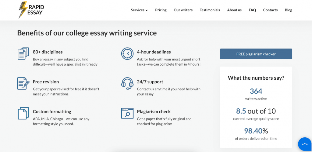 rapidessay writing service